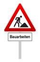 Baustellenschild