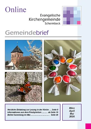 Deckblatt des Gemeindebriefes März bis Mai 2ß26